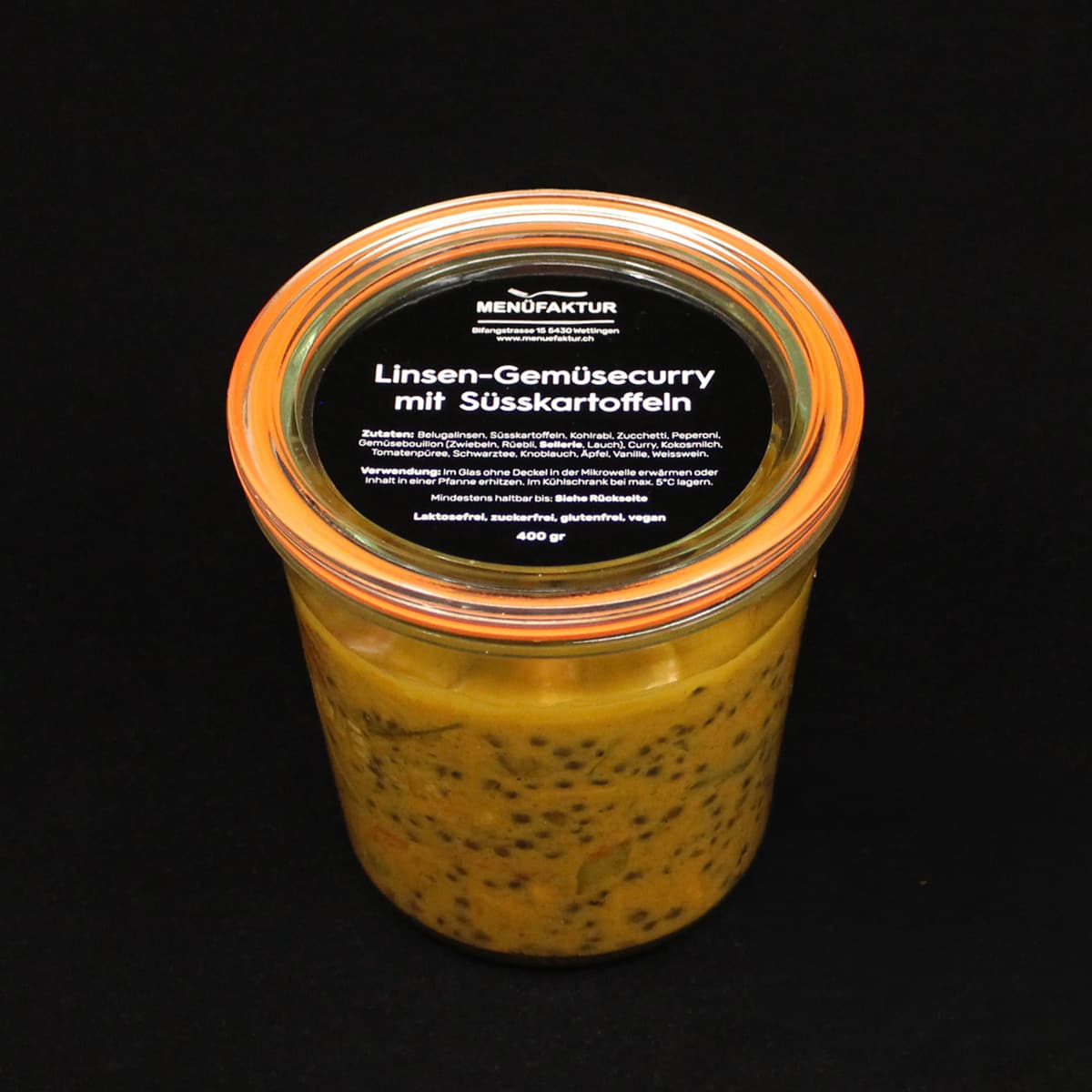 Linsen-Gemüsecurry mit Süsskartoffeln